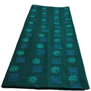 African-Batik-Fabric-Hand-dyed-Teal
