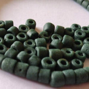 African-Beads-Ghana-Krobo-Recycled-Glass-4-to-5-mm-dark-green2