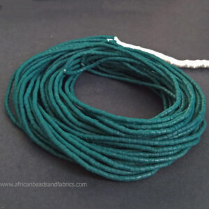African-Beads-Ghana-Krobo-Recycled-Glass-Seed-waist-beads-deep-teal-3mm African-Beads-Ghana-Krobo-Recycled-Glass-Seed-waist-beads-deep-teal-3mm