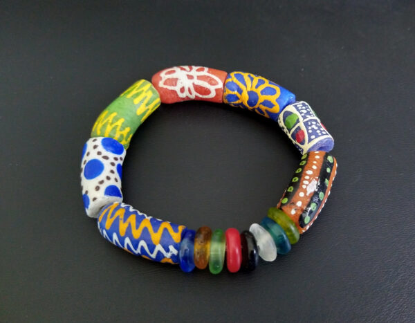 African-Bracelet-Ghana-Krobo-Recycled-Glass-Tube-and-Disc-Beads