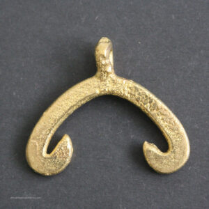African-Brass-Ashanti-Ghana-Pendant-Abstract-Ethnic-Hook-