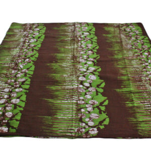 African-Fabric-Batik-Cotton-Lime-Green-brown-White-Panels