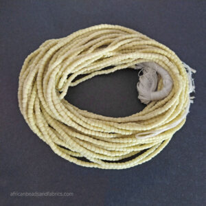 African Seed waist beads Ghana krobo recycled glass custard African Seed waist beads Ghana krobo recycled glass custard