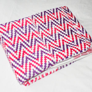 Kente-Cloth-Ghana-Handwoven-Fabric-Pink-Purple-White