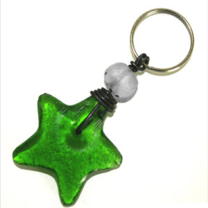Small-Gift-Key-Ring-Recycled-Glass-Handmade-Green