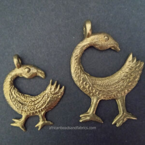 African-Brass-Ashanti-Ghana-Pendant-Adinkra-Sankofa-Bird-56mm-80mm African-Brass-Ashanti-Ghana-Pendant-Adinkra-Sankofa-Bird-56mm-80mm
