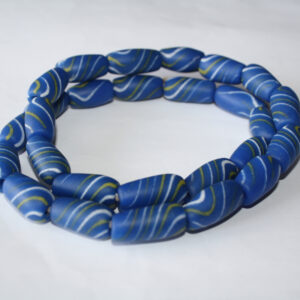 African-Beads-Ghana-Krobo-Recycled-Glass-Blue-swirls