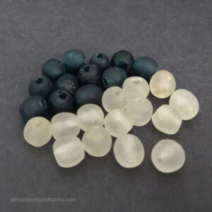 African Recycled Glass Beads 10 to 11mm Mixed Lot 2 African Recycled Glass Beads 10 to 11mm Mixed Lot 2