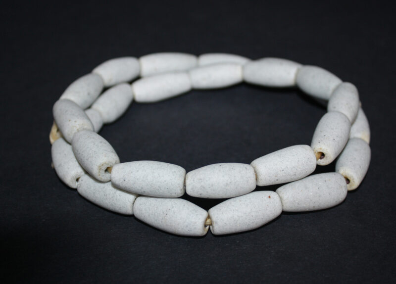 African-Beads-Ghana-Krobo-Recycled-Glass-speckled-grey-bcones-22-to-30mm African-Beads-Ghana-Krobo-Recycled-Glass-speckled-grey-bcones-22-to-30mm