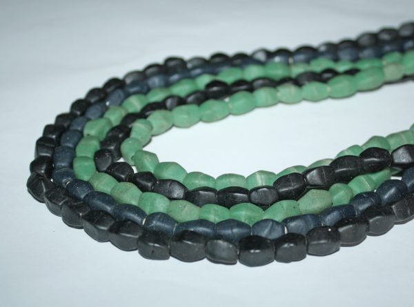 African-Beads-Ghana-Krobo-Recyled-glass-multifaceted-all-colours