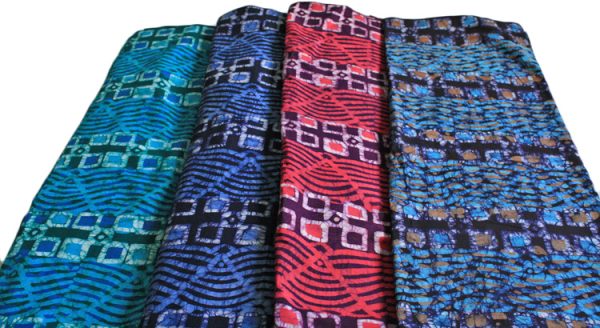 African-Batik-Fabric-Ghana-Cotton-Print-Abstract-4-colours
