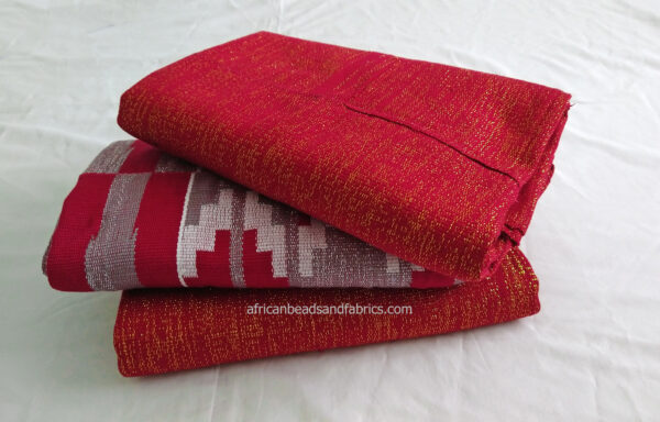 Kente-Cloth-Red-Gold-Silver-bundle