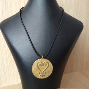 African–adinkra-pendant-necklace-sankofa-on-leather-watermarked