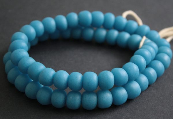 Blue-African-Beads-Ghana-Krobo-Recycled-Glass-Beads-Opaque-12—13-mm