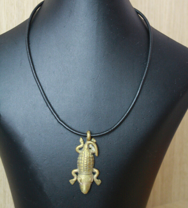 African-Jewellery-Gecko-Pendant-on-Black-Leather-Cord African-Jewellery-Gecko-Pendant-on-Black-Leather-Cord
