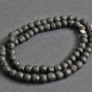 Black-African-Beads-Ghana-Krobo-Glass-Beads-7-mm-35-pack Black-African-Beads-Ghana-Krobo-Glass-Beads-7-mm-35-pack