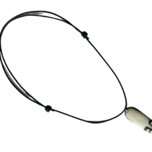 Leather-Cord-Necklace-with-African-Tribal-Mask-Bone-Pendant-full-view 2