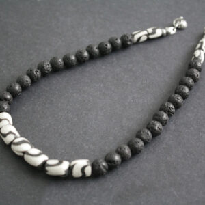 Kenyan-Bone-and-Lava-Beads-Necklace-with-magnetic-clasp