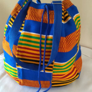 Kente drawstring bag004