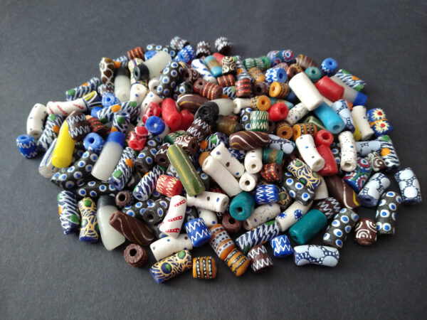 African-Beads-Ghana-Krobo-Recycled-Glass-Mixed-Tubes-2021-Spring