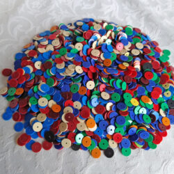 8mm African Vinyl Beads Vulcanite Heishi Disc Spacers, Multiple Colours 40g in a Pack