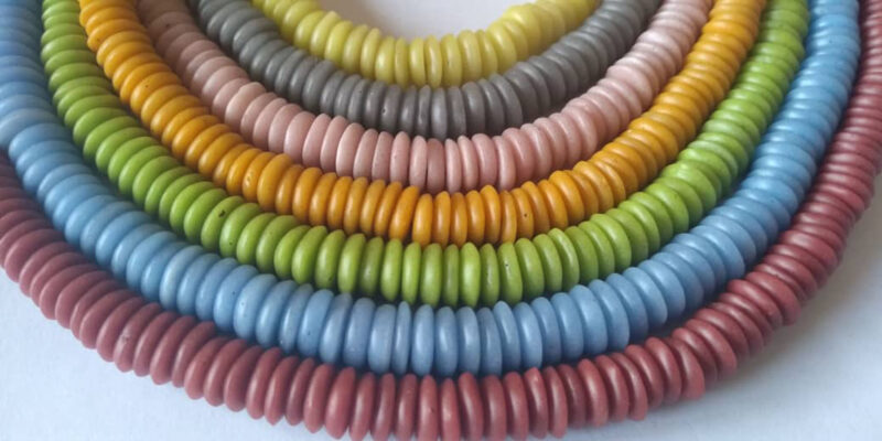 African-Beads-Ghana-Krobo-Ethnic-Recycled-Glass-Doughnut-Discs-14-to-15mm-all-colours African-Beads-Ghana-Krobo-Ethnic-Recycled-Glass-Doughnut-Discs-14-to-15mm-all-colours