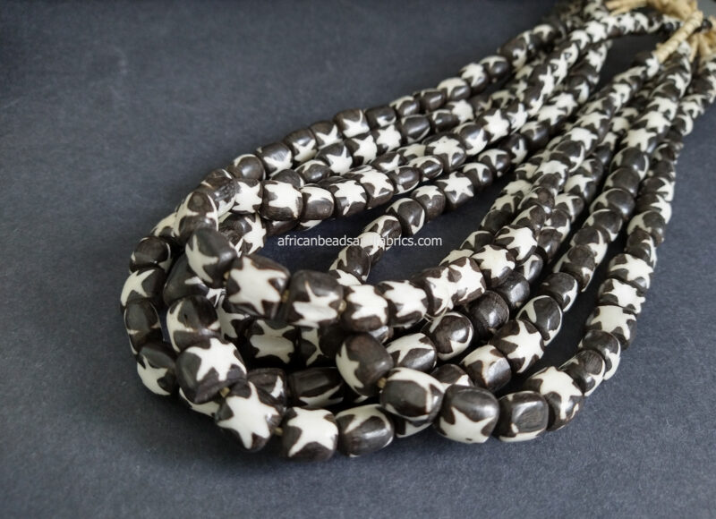 African-Beads-Kenyan-Bone-Medium-tubes-10-to-12-mm-batiked-cream-and-black-stars African-Beads-Kenyan-Bone-Medium-tubes-10-to-12-mm-batiked-cream-and-black-stars