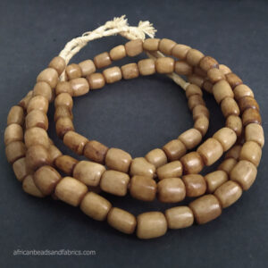 African Bone Beads Pale Golden Brown African Bone Beads Pale Golden Brown
