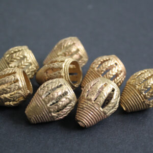 African-Brass-Beads-Cones-Barrel