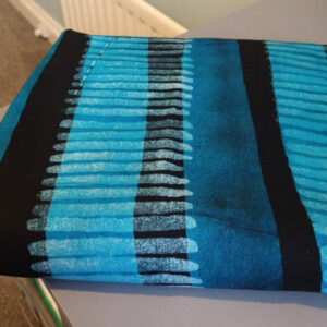 African-batik-fabric-abstract-stripes-deep-turquoise