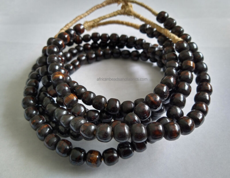 Round-African-Bone-Beads-10mm-black-bunch