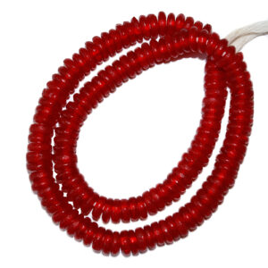 African Beads recycled glass beads Ghana Krobo Red 10 mm