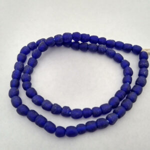 African-beads-Ghana-Krobo-Recycled-Glass-7-to-8-mm-cobalt-blue