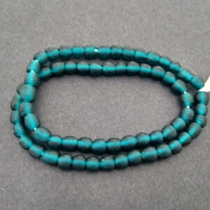African-beads-Ghana-Krobo-Recycled-Glass-7-to-8-mm-petrol-blue