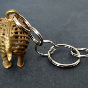 Elephant-Bag-Charm-Raw-Brass-Pendant-back-view