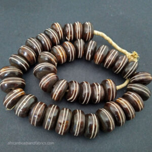 Large-African-Bone-Beads-Dark-Brown-Cream-