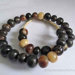 Bovine Horn Beads 15-20mm Handmade Round