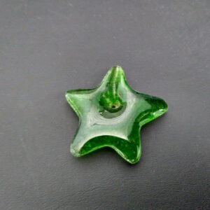 Star-Pendant-Recycled-Glass-Handmade-green