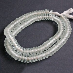 African-Beads-Disc-Spacers-Krobo-Recycled-Glass-white-10-to-12mm African-Beads-Disc-Spacers-Krobo-Recycled-Glass-white-10-to-12mm