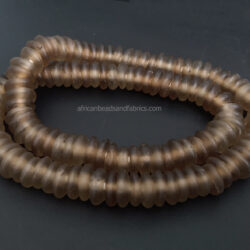 African Doughnut Beads Handmade Ghana Krobo Recycled Glass 12-14mm