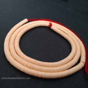 African-vinyl-vulcanite-heishi-disc-beads-6mm-salmon-pink African-vinyl-vulcanite-heishi-disc-beads-6mm-salmon-pink