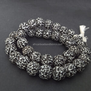 Afican-Beads-Ghana-Refashioned-Glass-Round-18mm-black-and-white-round Afican-Beads-Ghana-Refashioned-Glass-Round-18mm-black-and-white-round