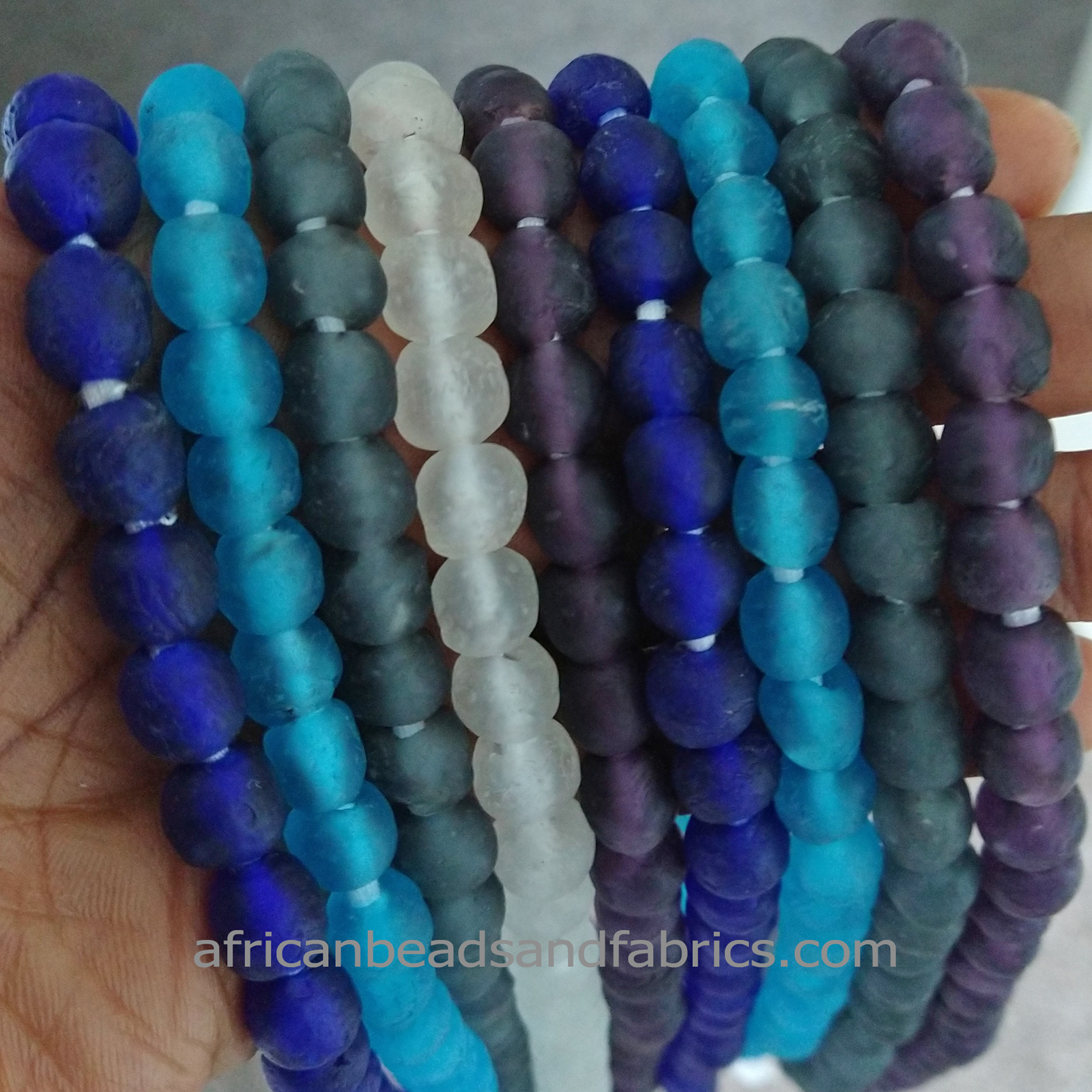 African-Beads-Ethnic-Ghana-Krobo-Recycled-Glass–8-to-9mm-round-e-colours