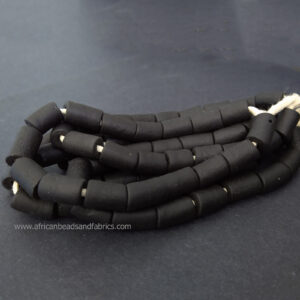African-Beads-Krobo-Ghana-Recycled-Glass-17-mm-black African-Beads-Krobo-Ghana-Recycled-Glass-17-mm-black