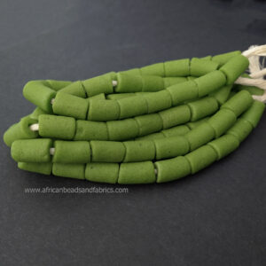 African-Beads-Krobo-Ghana-Recycled-Glass-17-mm-lime-green African-Beads-Krobo-Ghana-Recycled-Glass-17-mm-lime-green