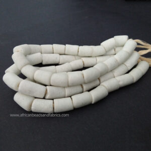 African-Beads-Krobo-Ghana-Recycled-Glass-17-mm-white African-Beads-Krobo-Ghana-Recycled-Glass-17-mm-white