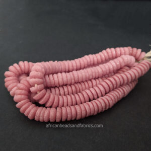 African-Beads-Krobo-Ghana-Recycled-Glass-Discs-10 to 11mm pink African-Beads-Krobo-Ghana-Recycled-Glass-Discs-10 to 11mm pink