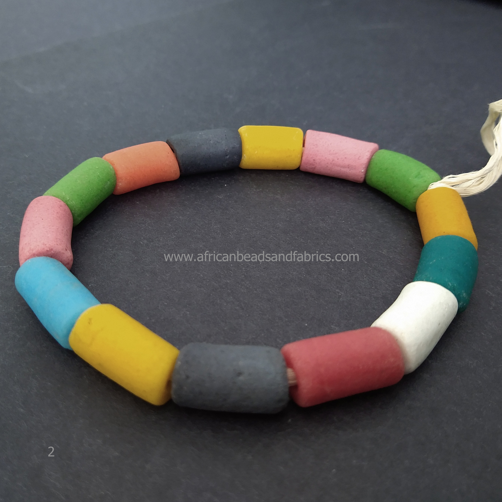 African-Beads-Krobo-Ghana-Recycled-Glass-Tubes-20-to-23mm-multicloured-strand-2