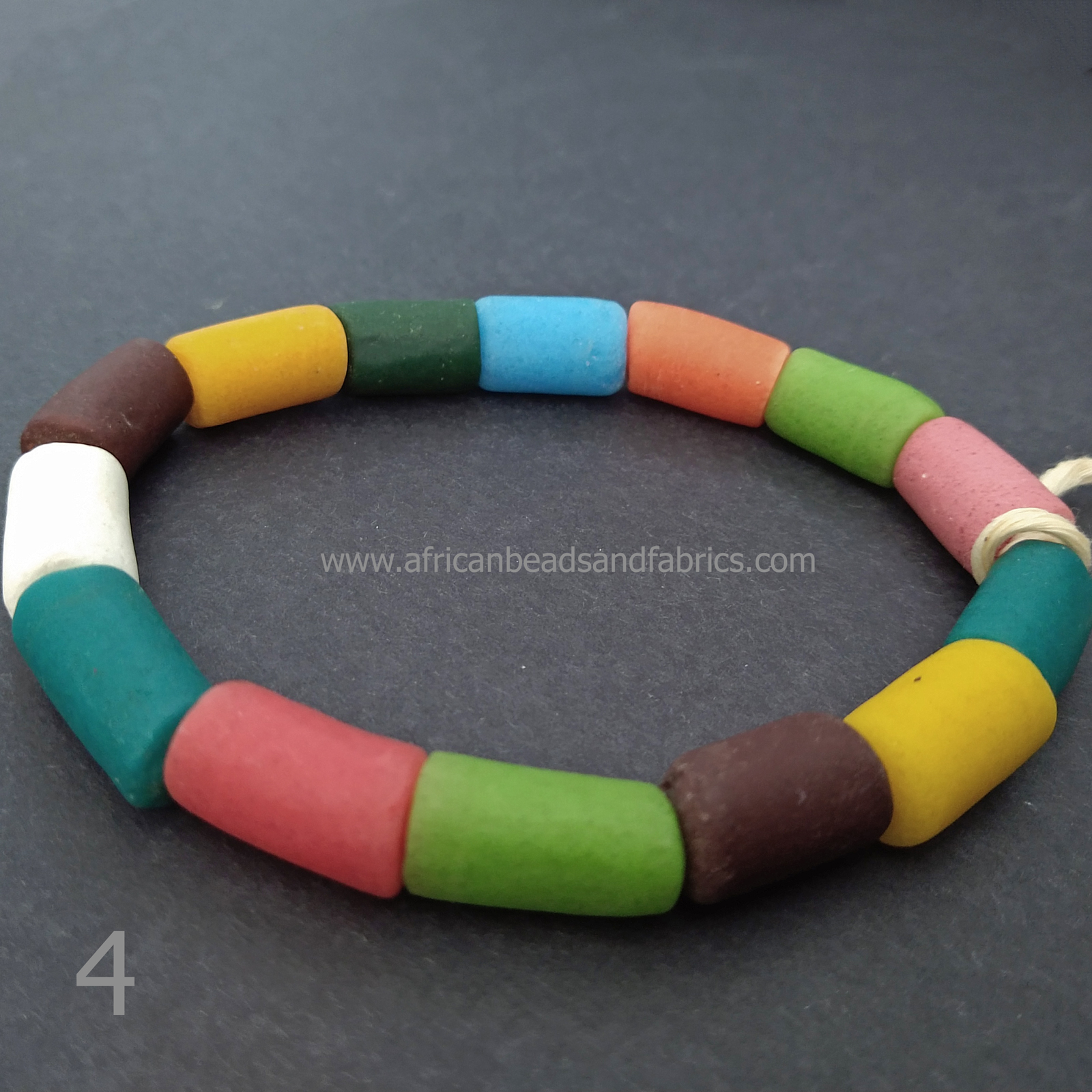 African-Beads-Krobo-Ghana-Recycled-Glass-Tubes-20-to-23mm-multicloured-strand-4