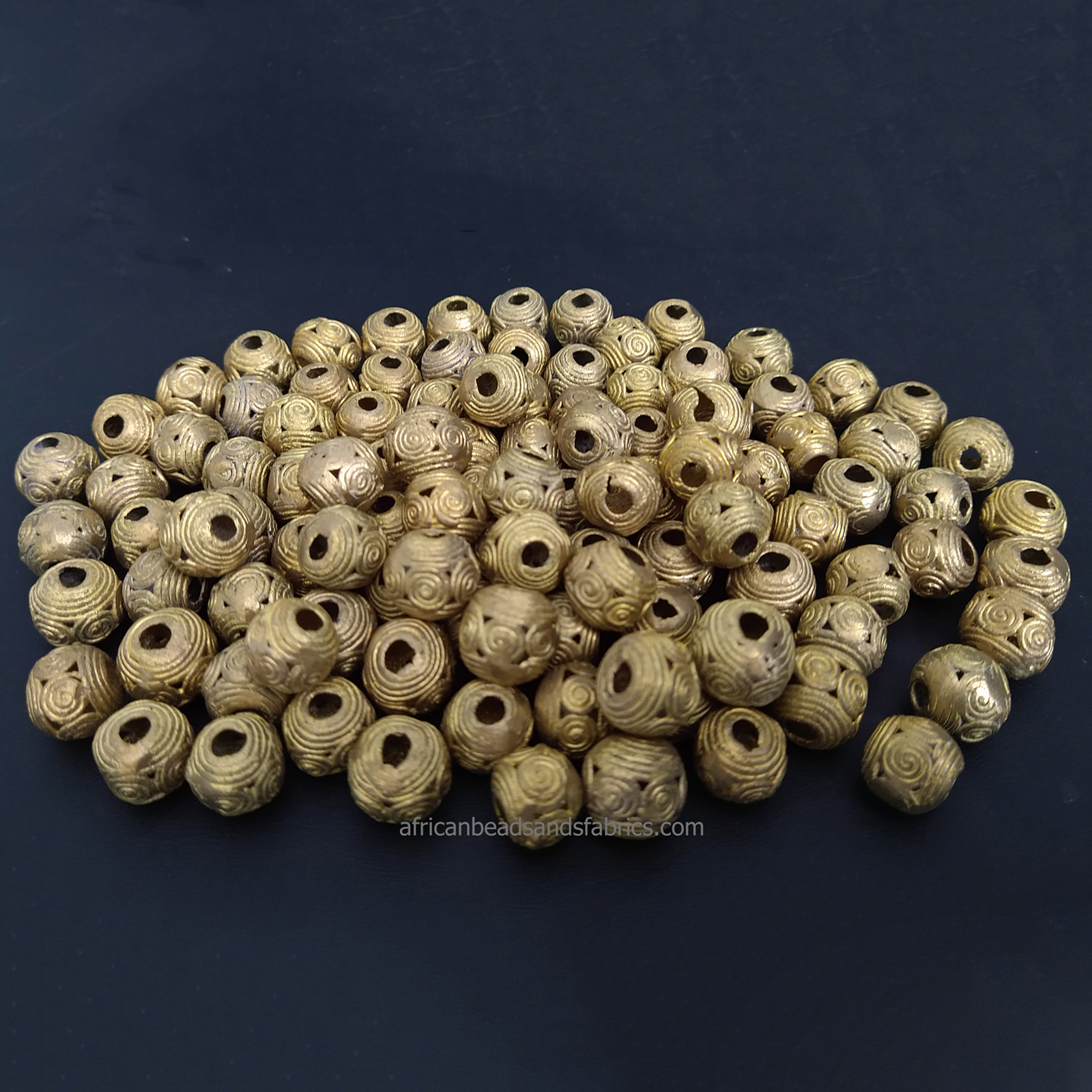 African-brass-beads-10-to-11mm-12-to-13mm-round-spiral-patterns